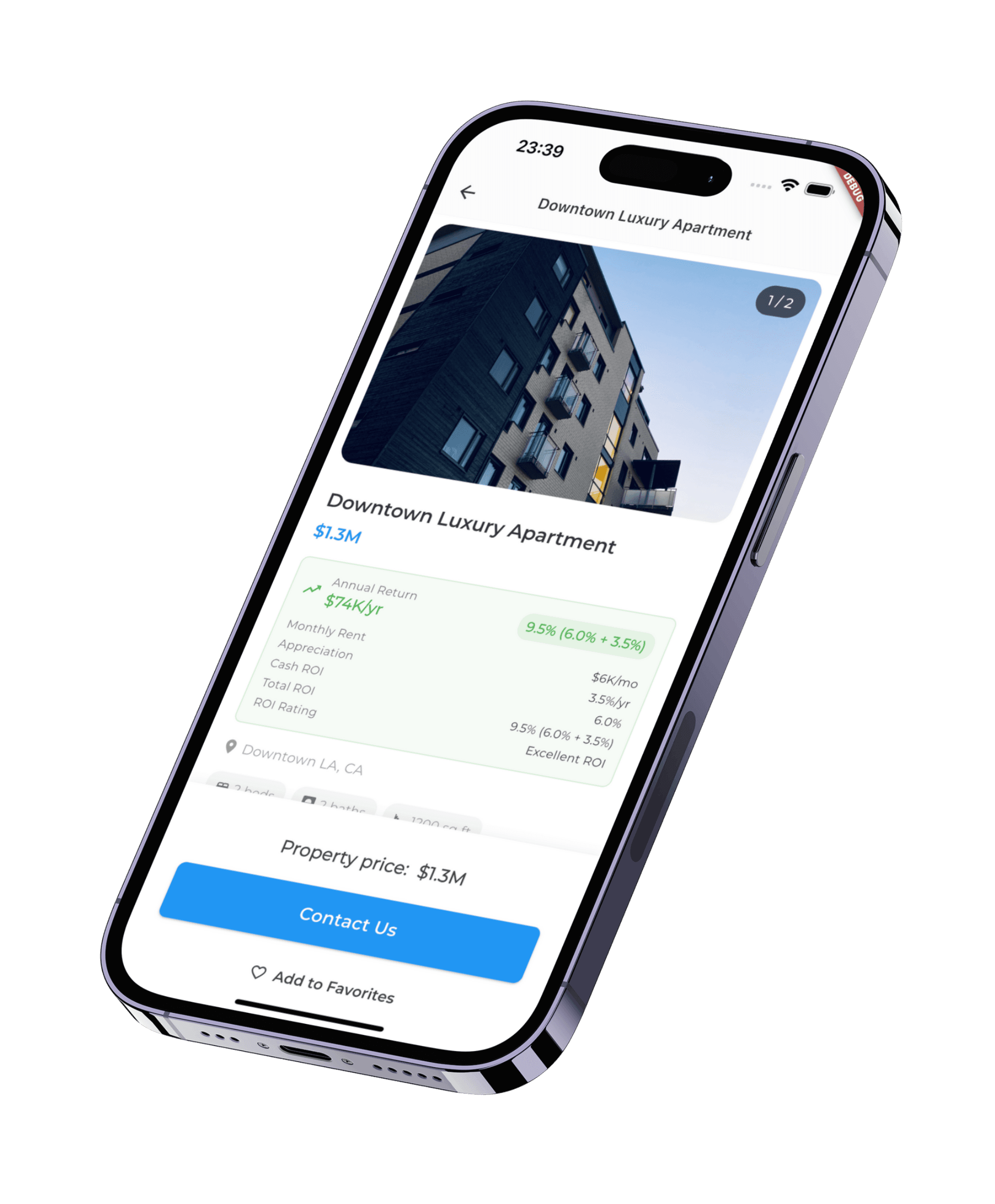 Estatemar app screen
